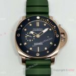 Copy Panerai PAM 974 Luminor Submersible 47MM Rose Gold Wrist